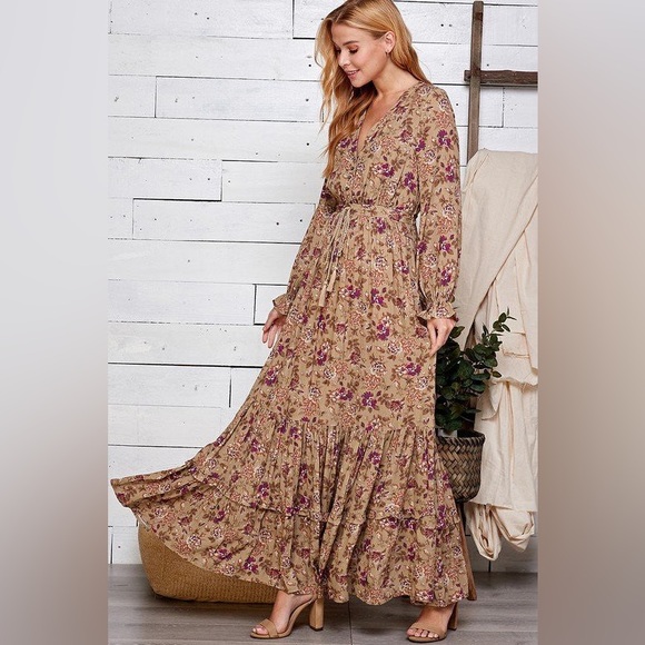 Romantic Floral Forest Fairy Maxi Dress - Picture 2 of 9